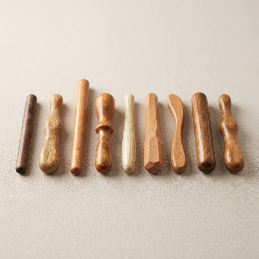 Wooden brush handles
